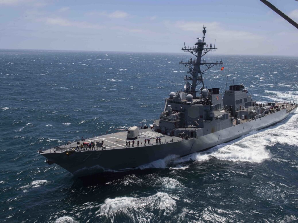 US Navy christens Arleigh Burke-class destroyer John Basilone