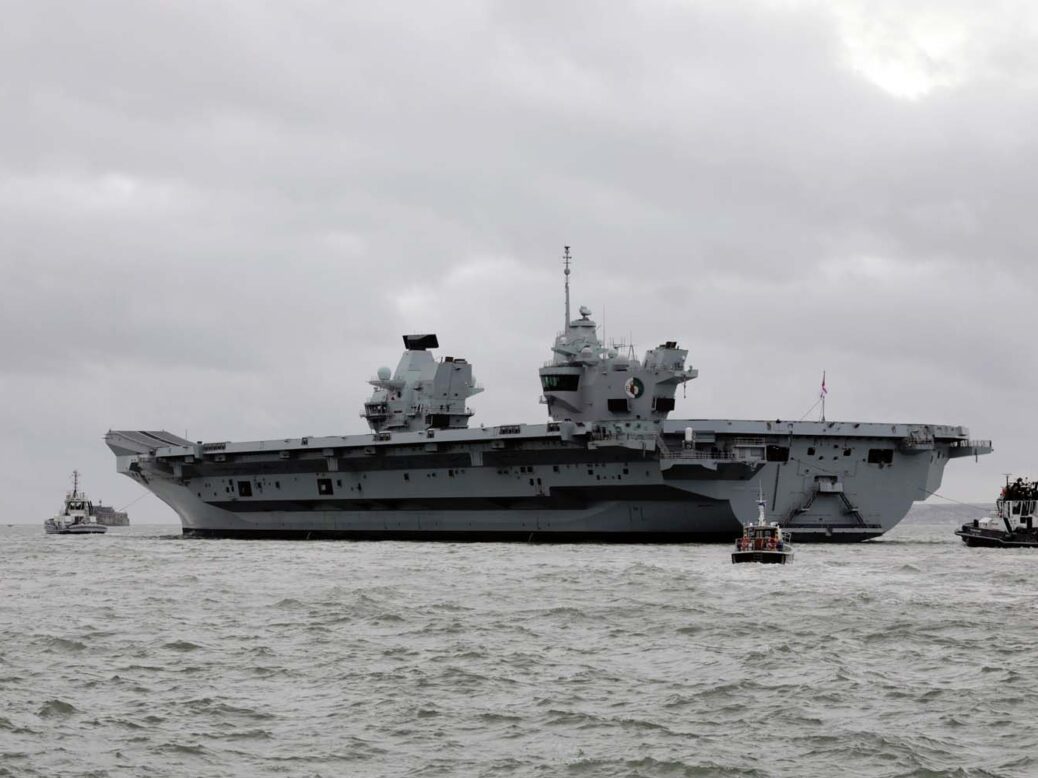 HMS Queen Elizabeth sails to undertake Operation Achillean The aircraft ...