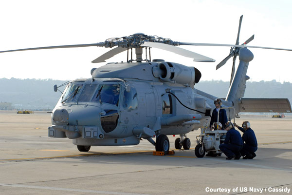 US Navy's MH-60R helicopter