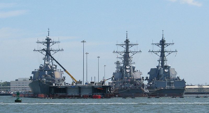 US Navy Arleigh Burke Class destroyers