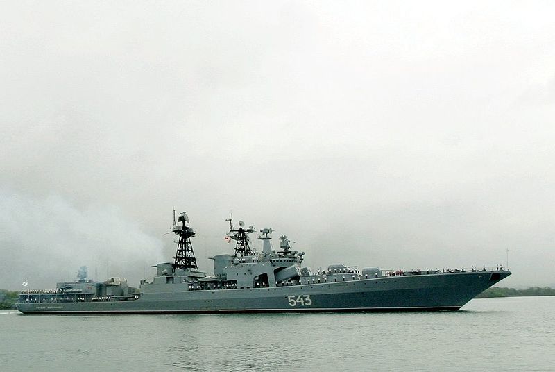 Russia's Udaloy-class destroyer Marshal Shaposhnikov