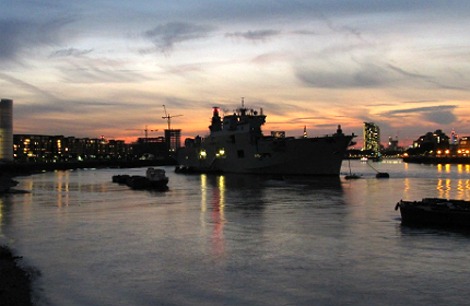 HMS Ocean in Greenwich