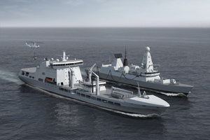 Royal Navy's Military Afloat Reach & Sustainability (MARS) tanker.