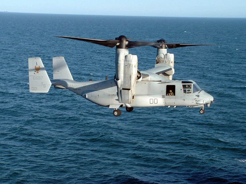 MV-22 Osprey aircraft 