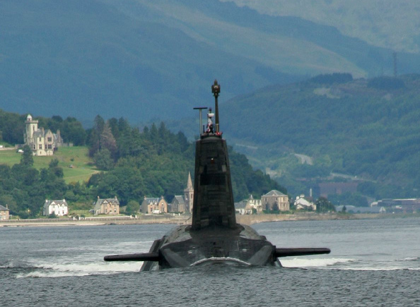 UK Royal Navy's Vanguard-class submarine, HMS Vanguard