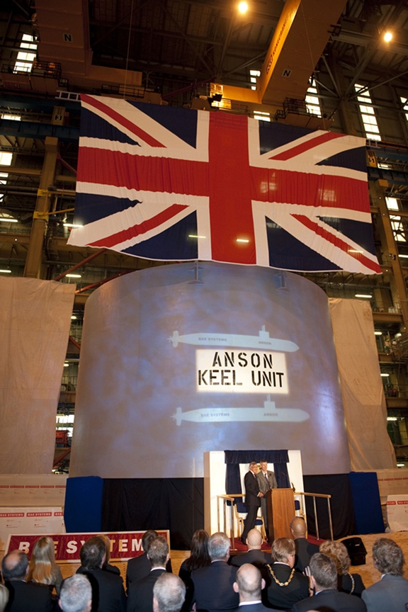 Royal Navy's fifth Astute-class submarine, HMS Anson (S123) 