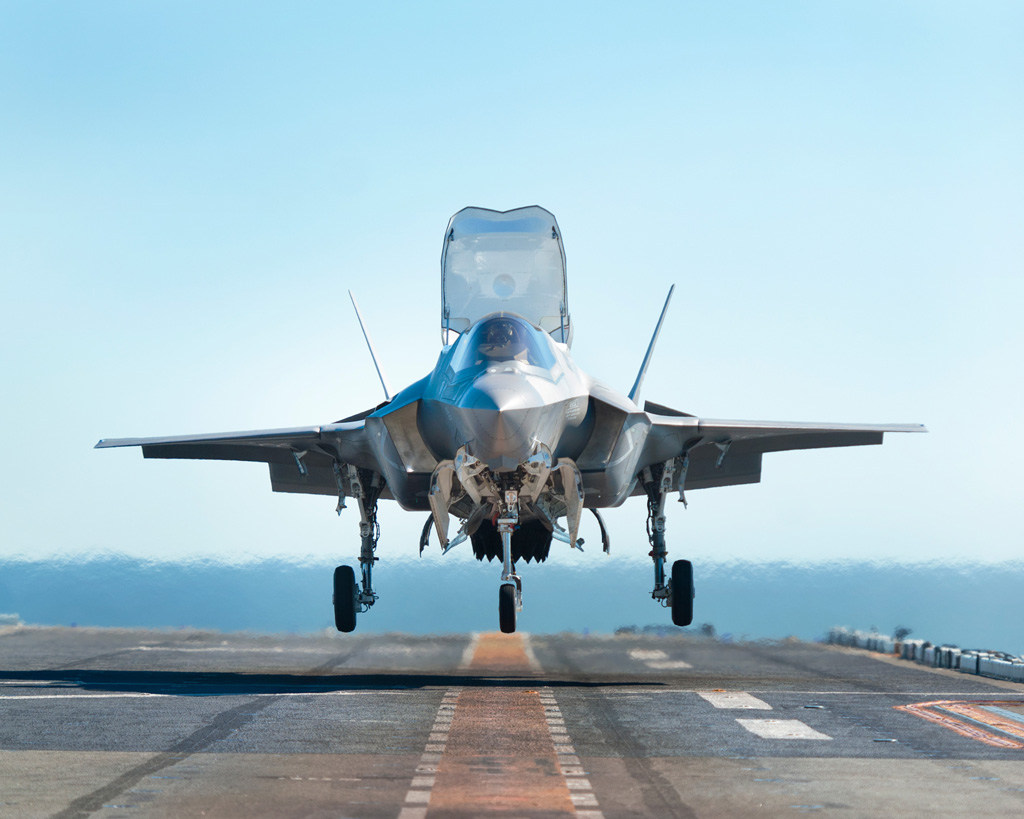 We put the vertical lift in the F35B Lightning II