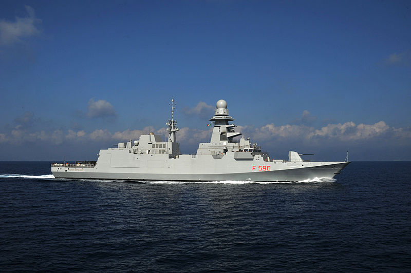 Italian Navy's first FREMM frigate