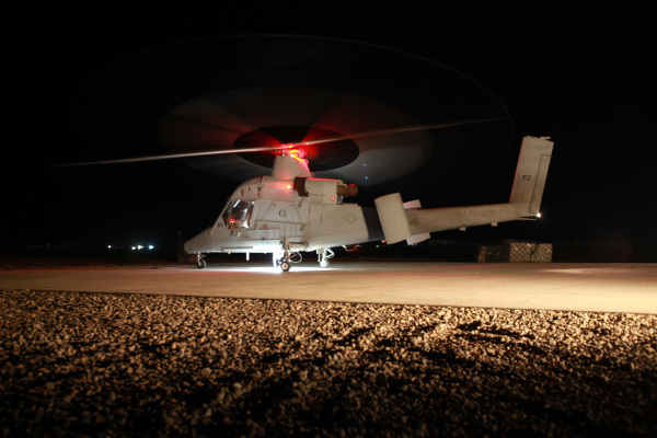 K-MAX unmanned aerial cargo hauler